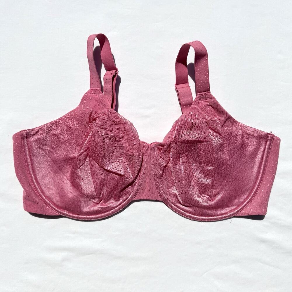 Wacoal Back Appeal Unlined Underwire Bra 42G Chateau Rose Pink 855303